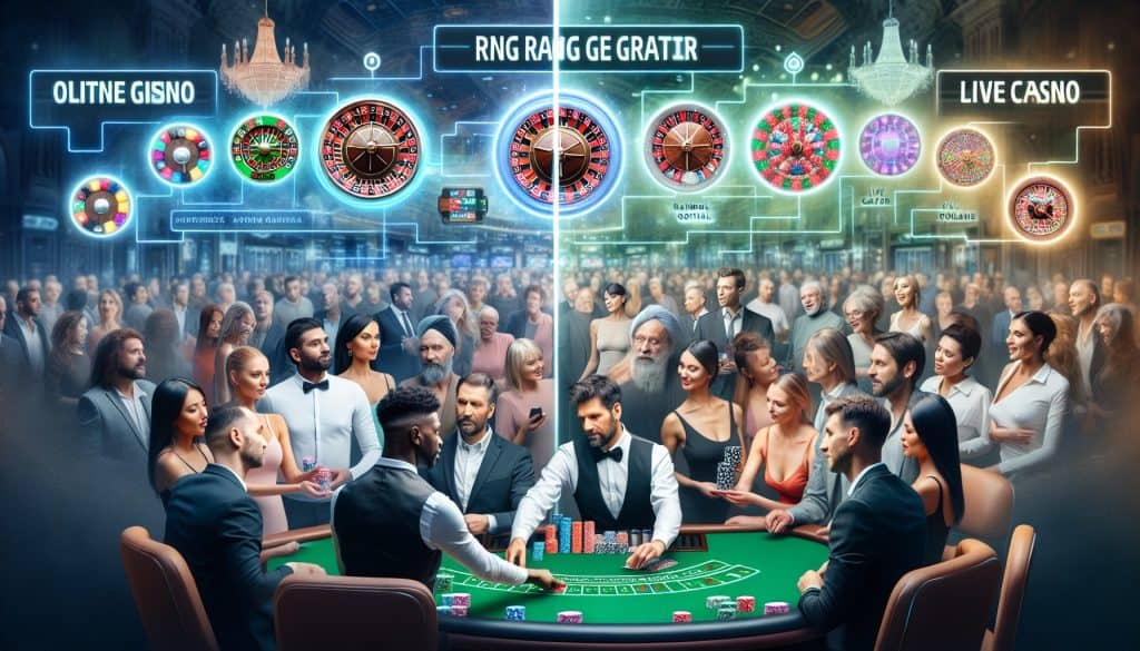 Razlika između RNG i live casino igara
